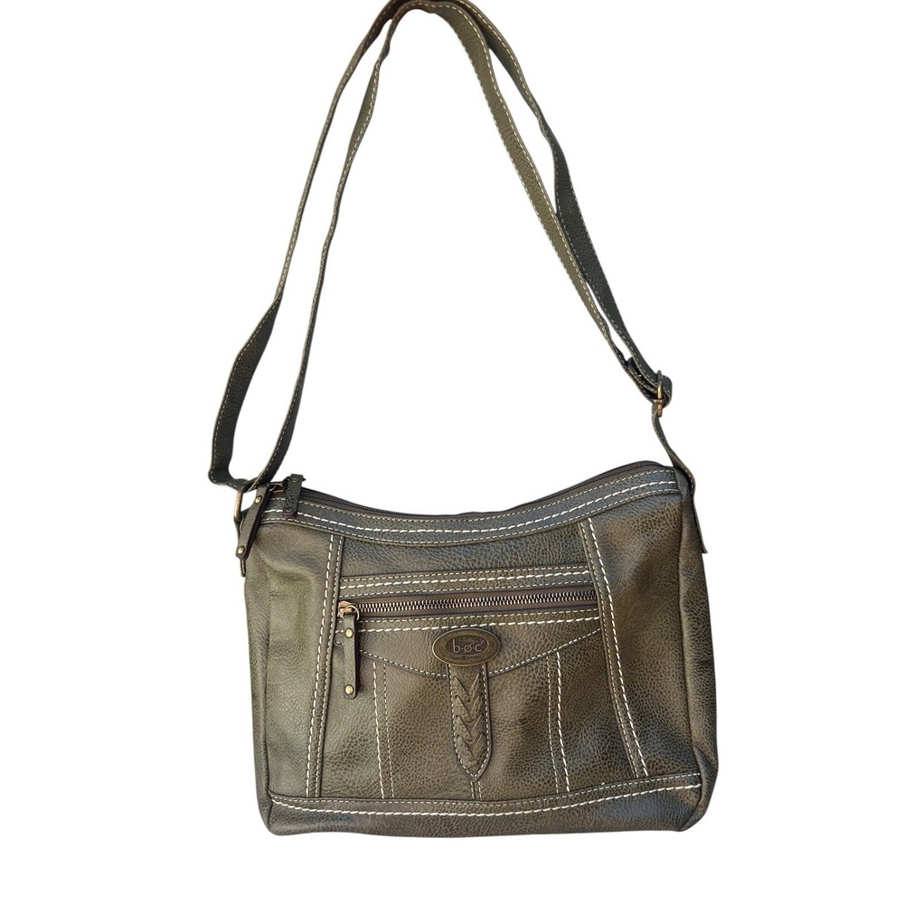 b.o.c. Born Concept Hobo Crossbody Bag Olive Green Distressed Shoulder Purse
